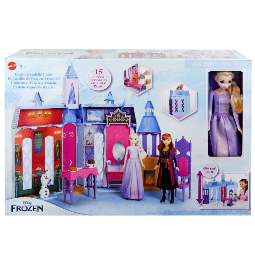 Комплект за игра с кукла, Disney Frozen, Замъкът Арендел, HLW61