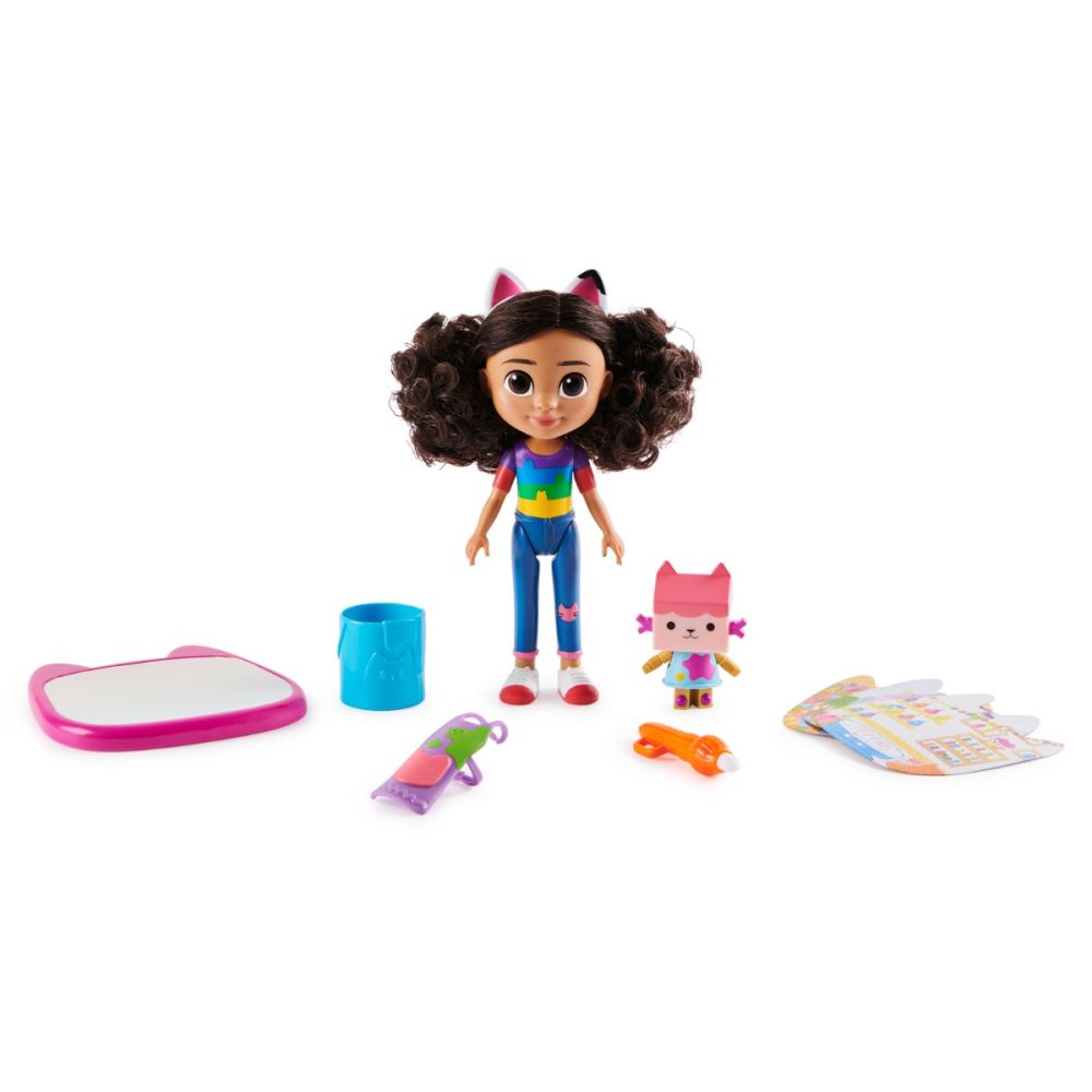 Комплект за игра, кукла с фигурка и аксесоари, Gabby's Dollhouse, Craft a riffic