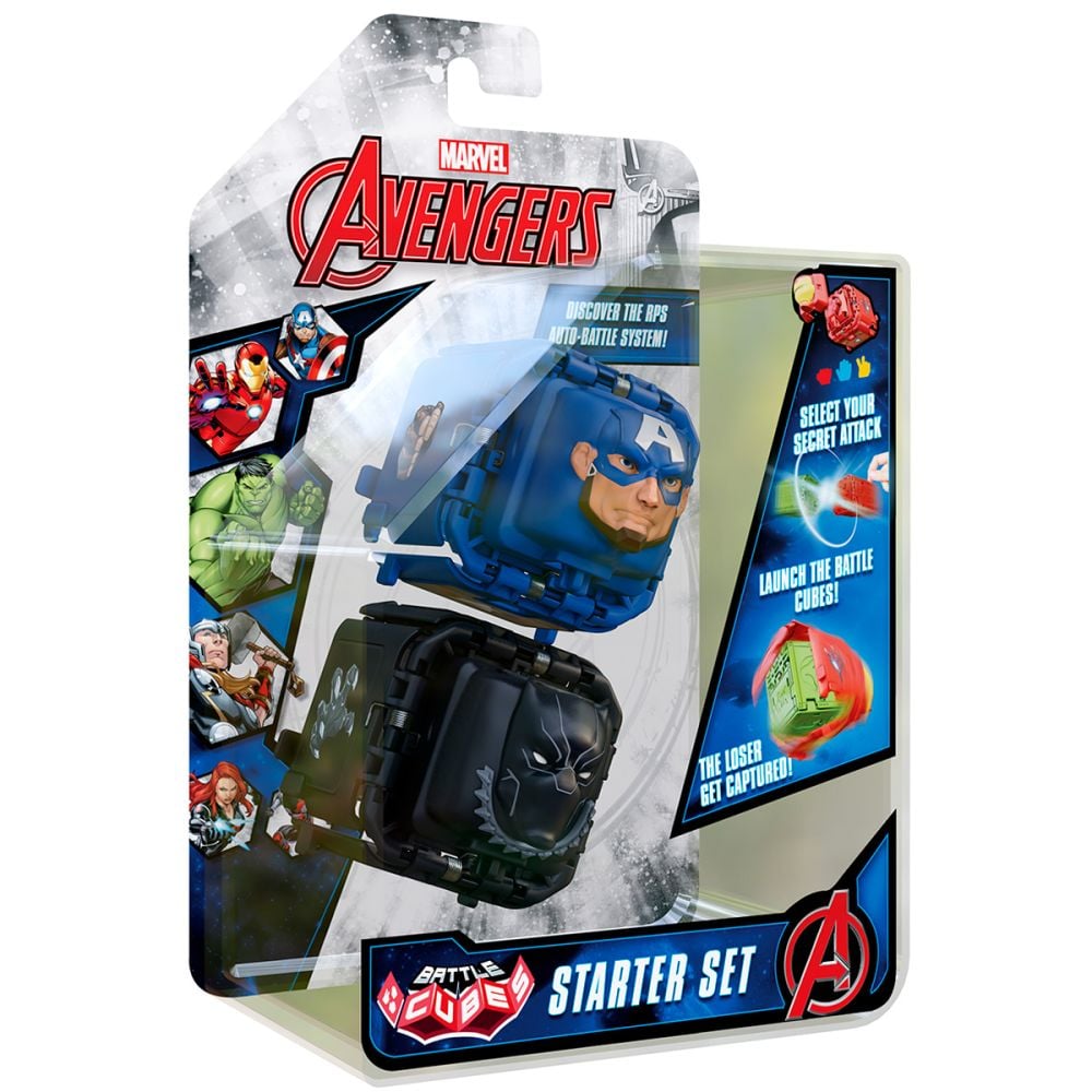 Комплект бойни фигурки Battle Cubes Avengers, Captain America vs Black Panther 