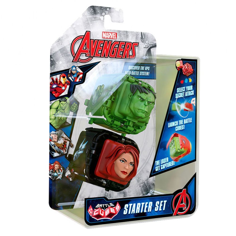 Комплект бойни фигурки Battle Cubes Avengers, Hulk vs Black Widow