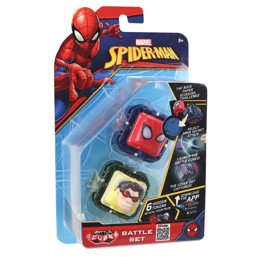 Комплект бойни фигурки Battle Cubes Spiderman, Dr Octopus vs Gold Spider