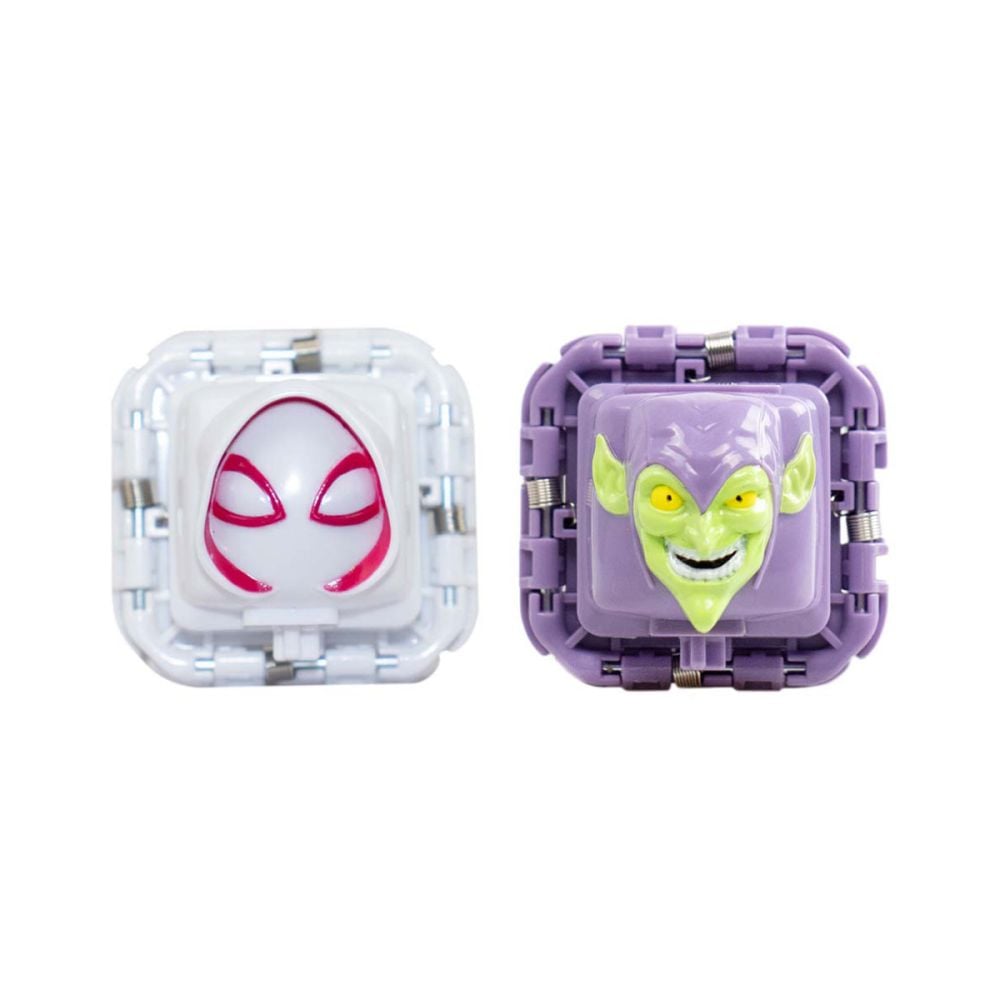 Комплект бойни фигурки Battle Cubes Spiderman, Gwen vs Green Goblin
