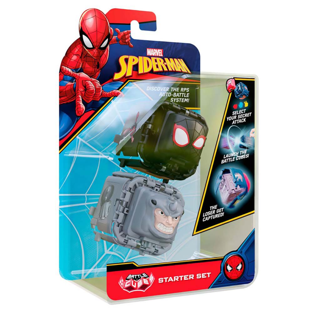 Комплект бойни фигурки Battle Cubes Spiderman, Miles vs Rhino