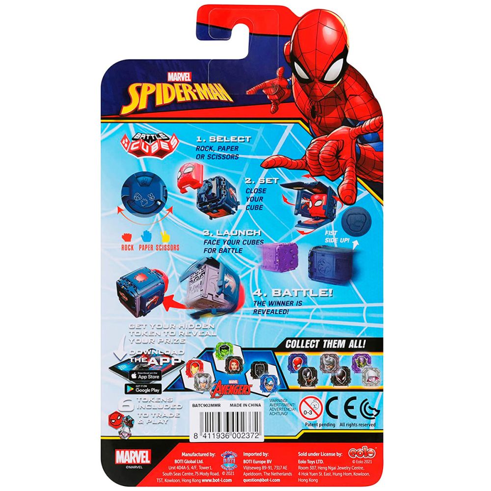 Комплект бойни фигурки Battle Cubes Spiderman, Miles vs Rhino