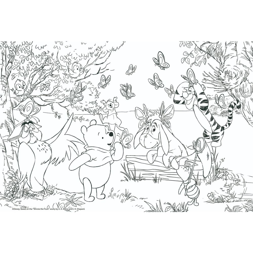 Пъзел за под 2 в 1 Lisciani Disney Winnie The Pooh, Maxi, 24 части