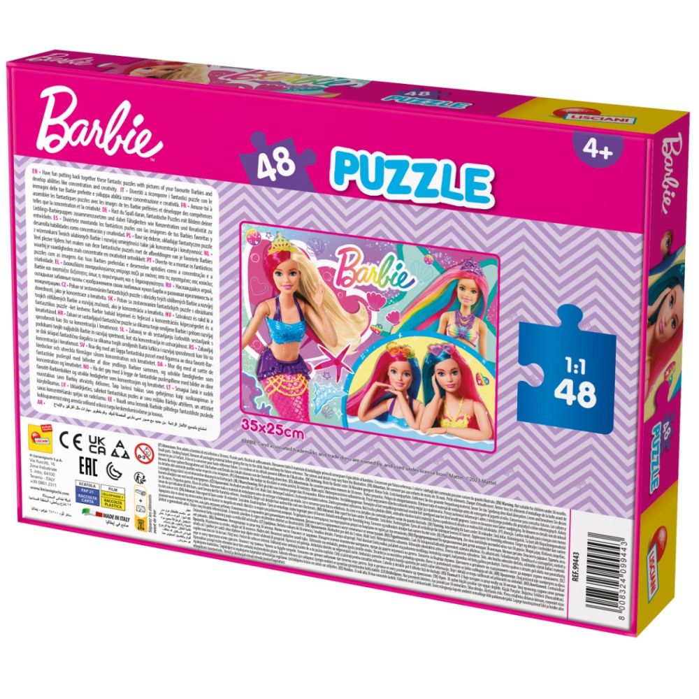Пъзел Lisciani, Barbie, Макси, 48 части