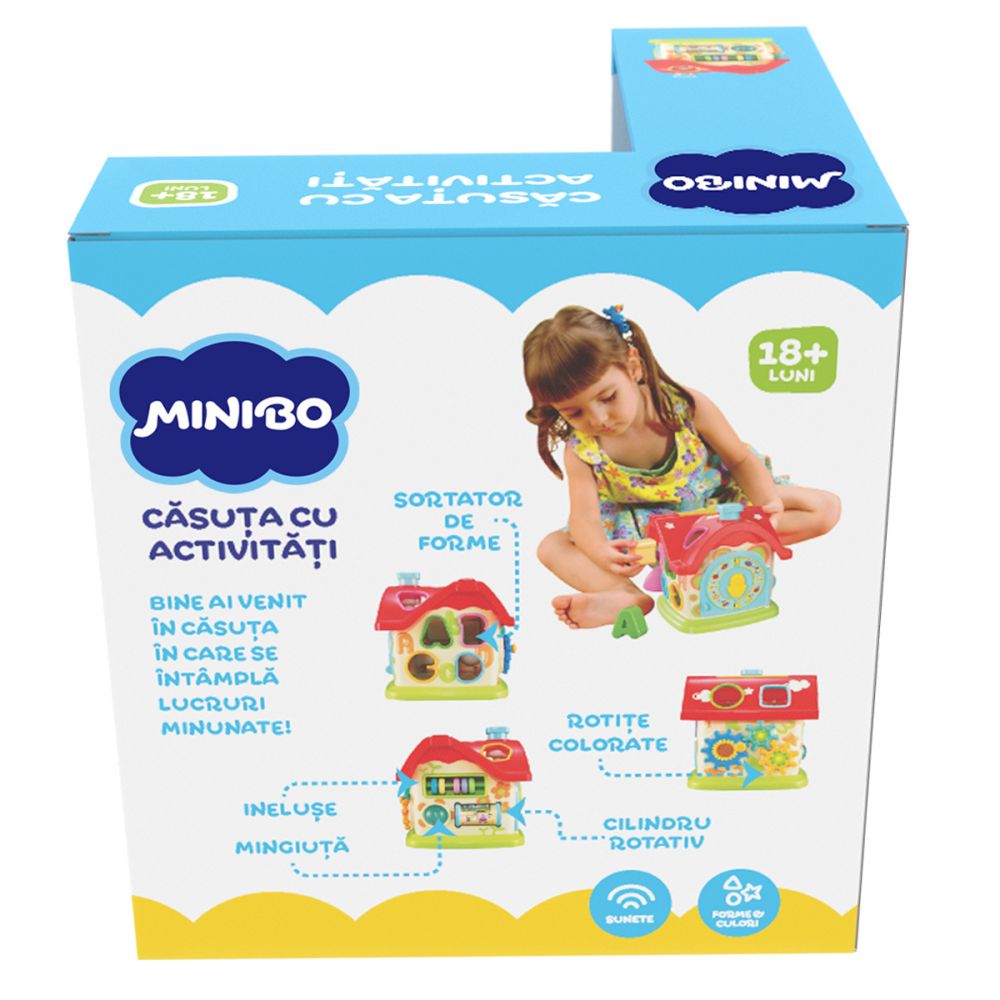 Бебешка играчка Minibo - Къщичка с приключения