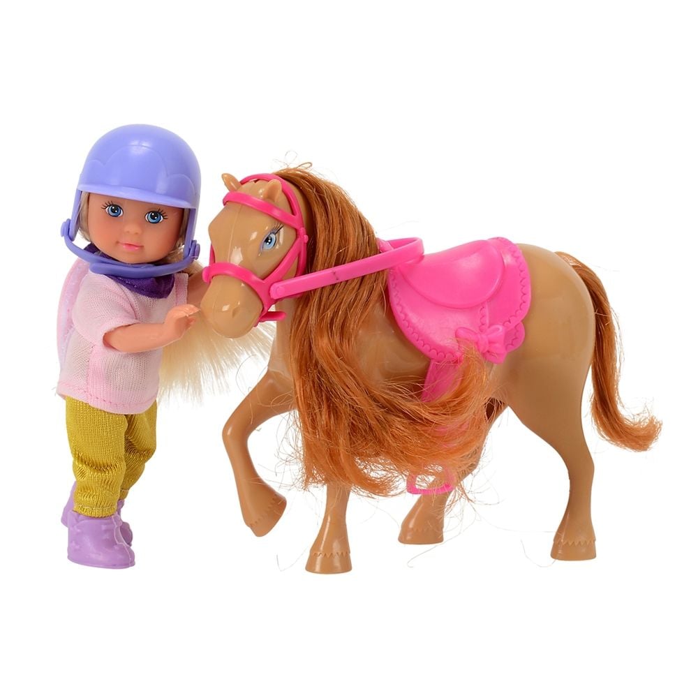 Кукла Evi Love с пони и лилава каска