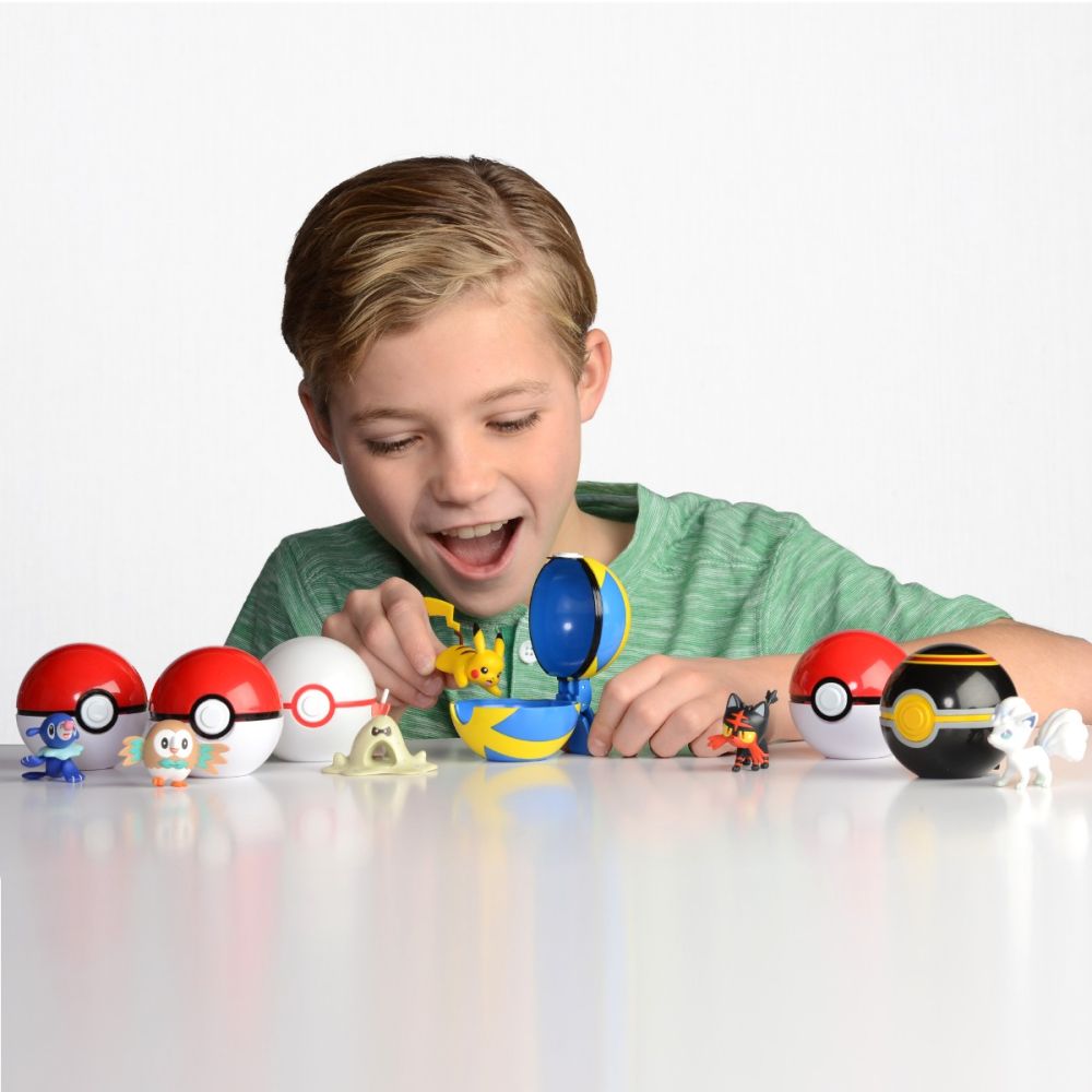 Фигура в топка Clip N Go Pokemon S2 - Sandygast, Premiere Balll (95062)
