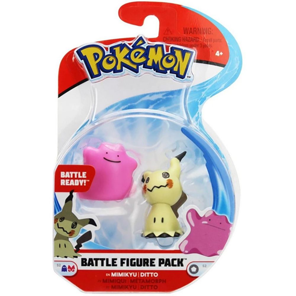 Комплект подвижни фигурки Pokemon S2 - Mimikyu, Ditto (95011)
