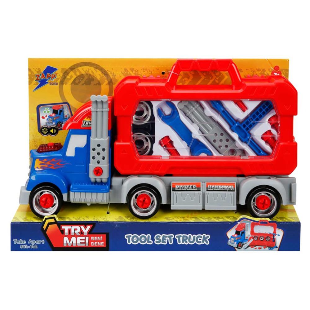 Комплект за игра, камион с комплект инструменти, Zapp Toys