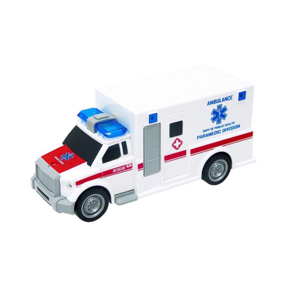 Линейка със светлини и звуци Maxx Wheels, 1:20, Бял