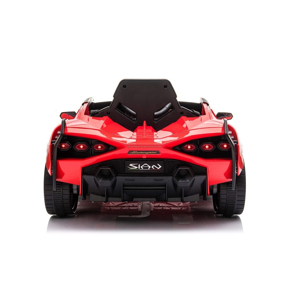 Електрическа количка, Lamborghini Sian, 12V, Червена