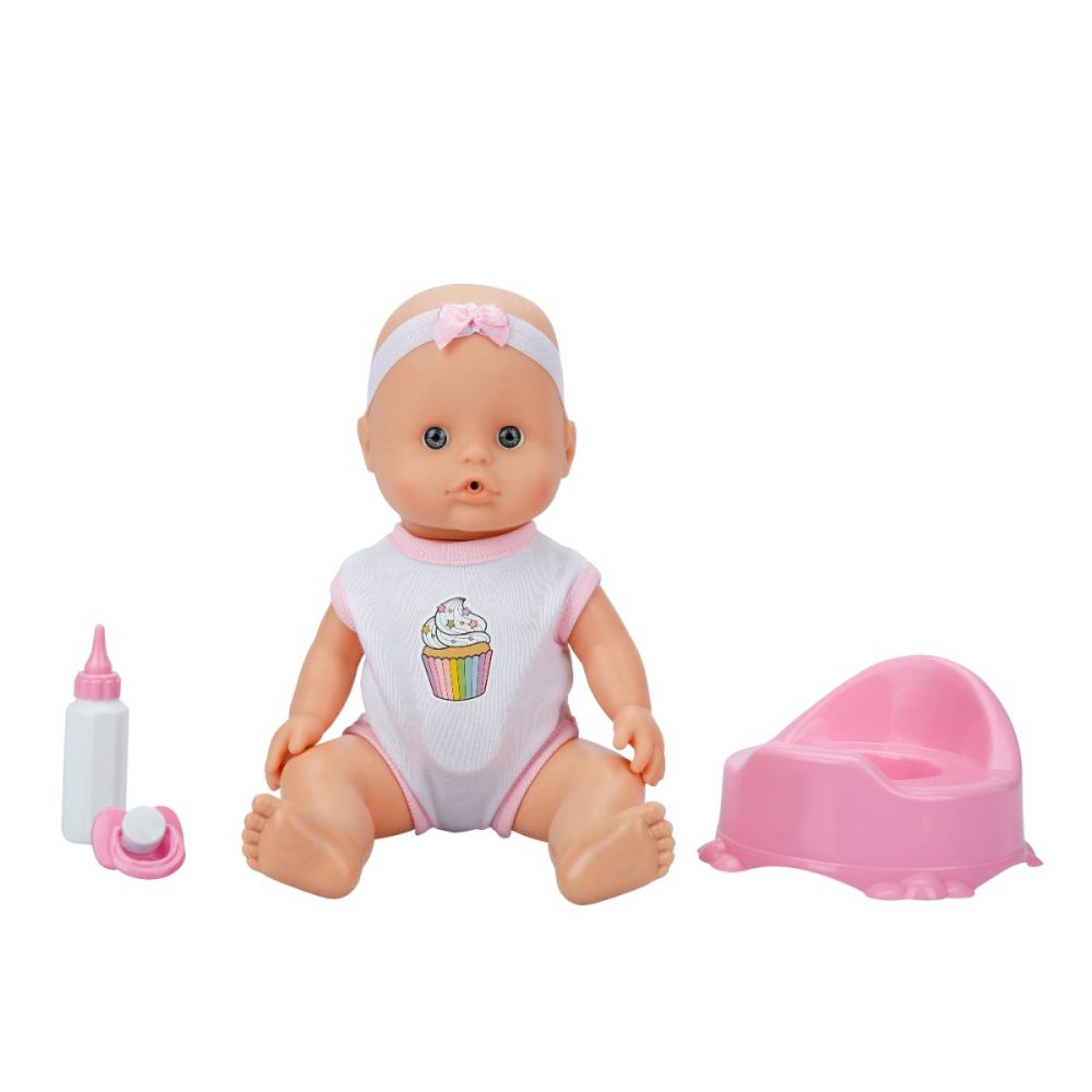 Кукла Бебе с гърне, Boubou, 30 см, Розово