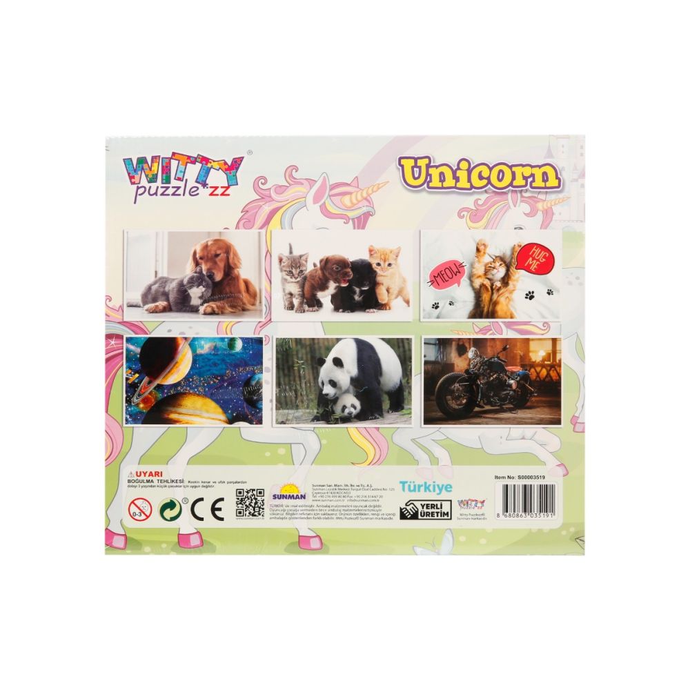 Пъзел Witty Puzzlezz, 100 части, Сладки еднорози