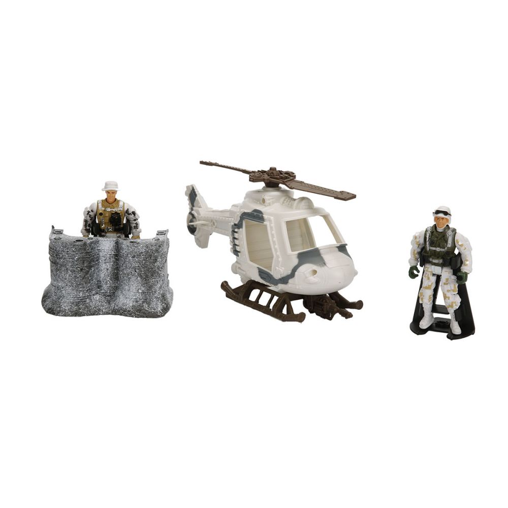 Комплект зимно превозно средство с фигурки, Hero Combat, Хеликоптер