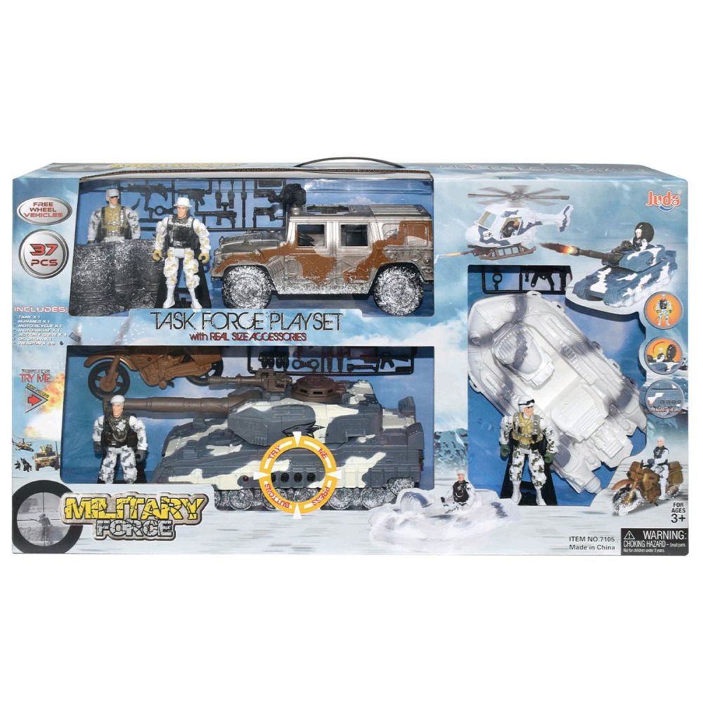 Комплект снежни, военни превозни средства, Hero Combat, 37 части