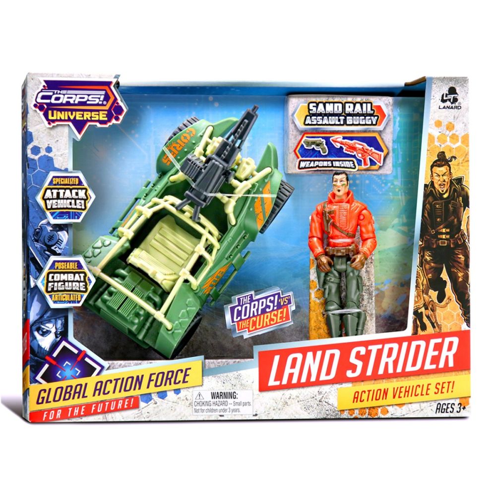 Боен танк с фигурка, Sand Rail, The Corps Universe, Lanard Toys