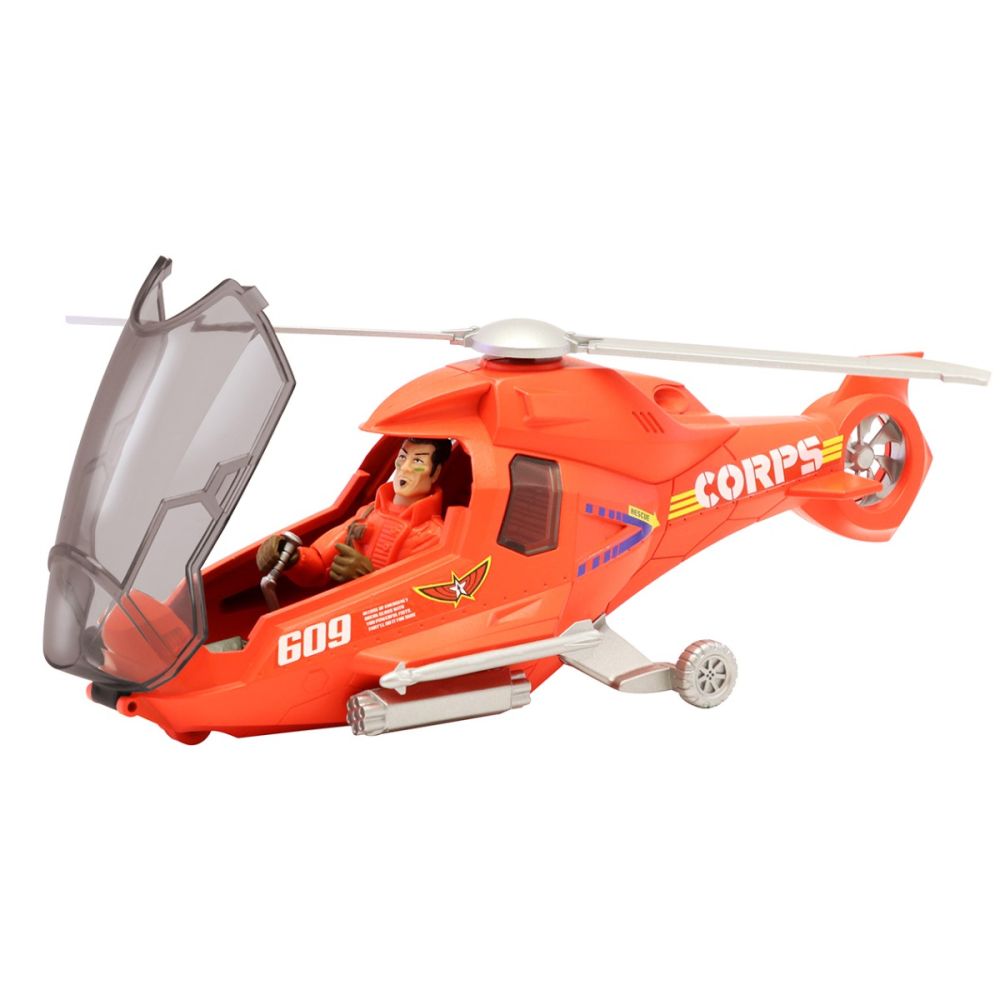 Комплект хеликоптер с фигурка, The Corps Universe, Lanard Toys