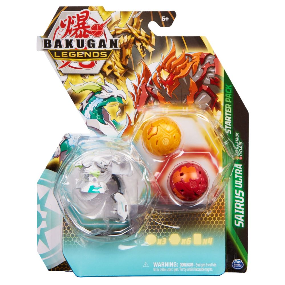 Фигурка Bakugan Legends, Starter Pack, 3 части, Sairus Ultra, S5, 20140287