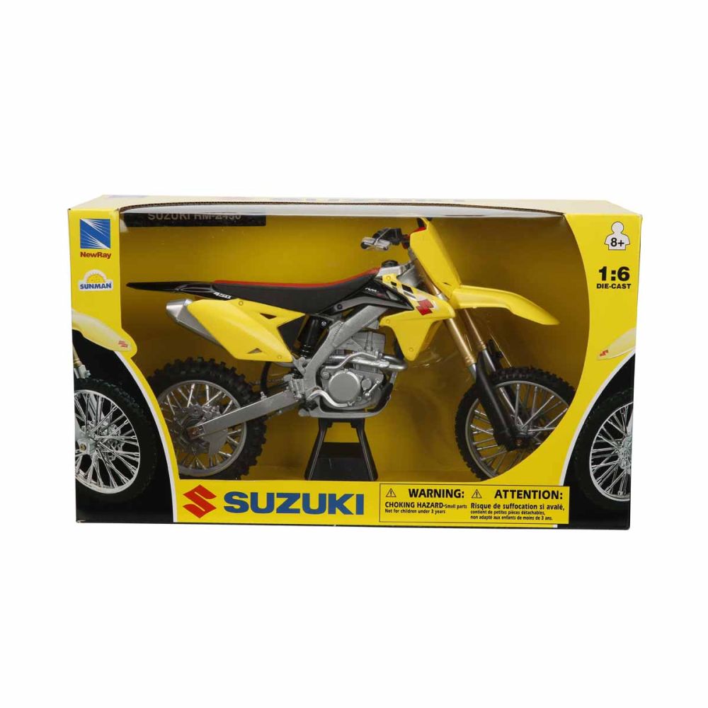 Метален мотоциклет, New Ray, Suzuki RM-Z450 2014, 1:6
