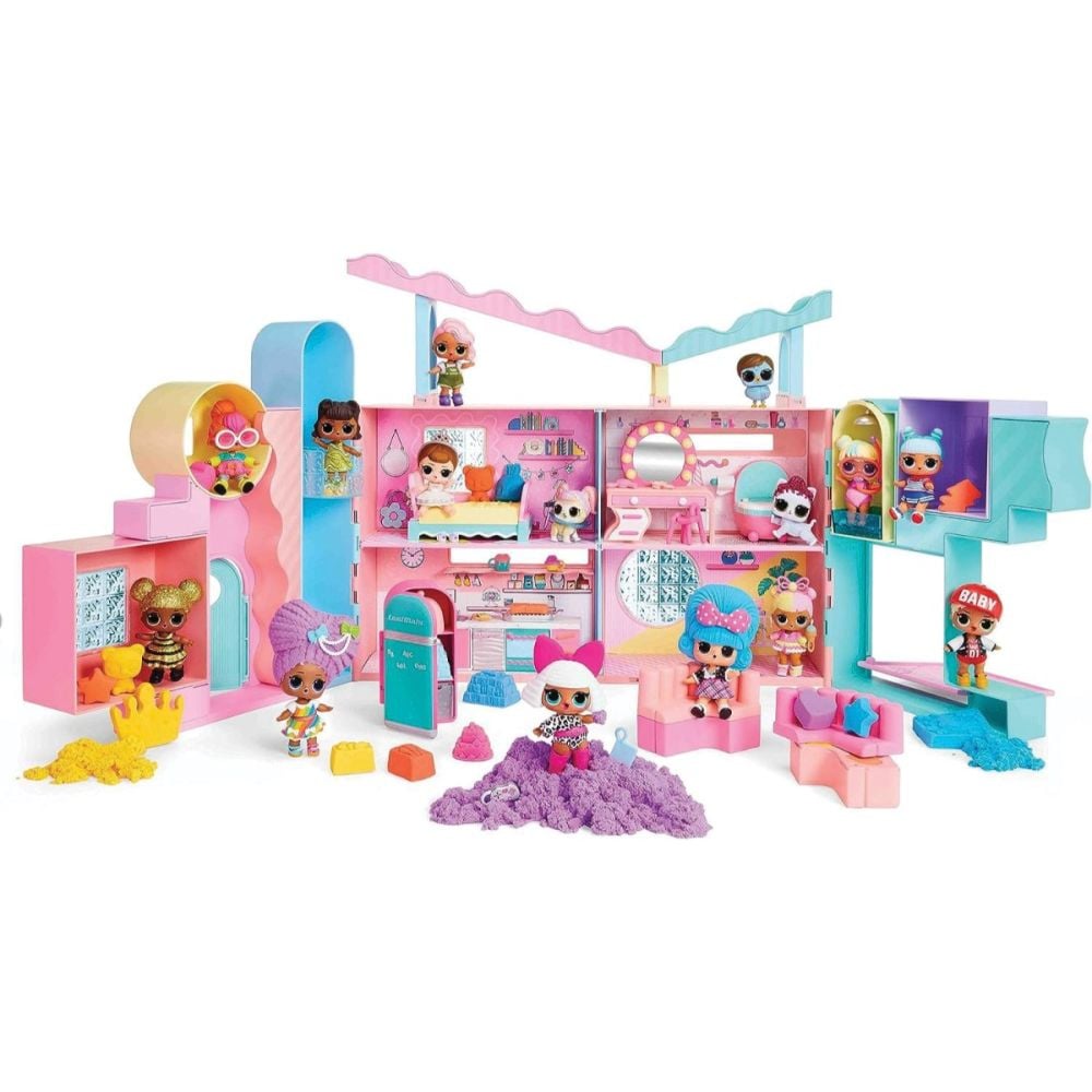 Комплект за игра с кукла, LOL Surprise, Squish Sand Magic House, 593218EUC