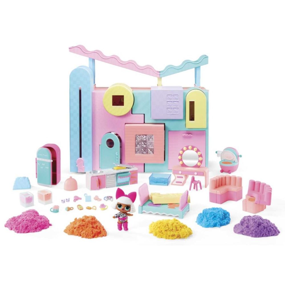 Комплект за игра с кукла, LOL Surprise, Squish Sand Magic House, 593218EUC