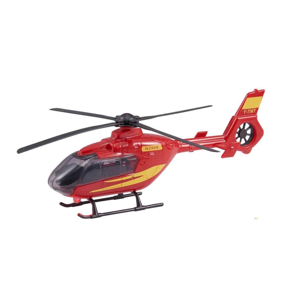 Спасителен хеликоптер със светлини и звуци, Teamsterz, Street King, Червен