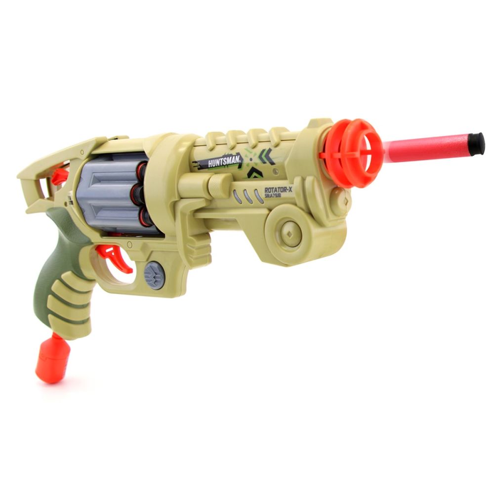 Пистолет Rotator X-8 с 8 гъбени куршума, Huntsman, Lanard Toys
