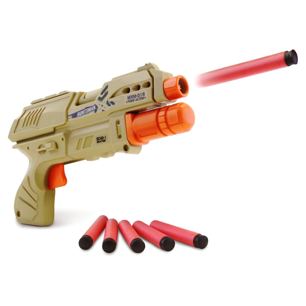 Пистолет Alpha Echo с 6 гъбени куршума, Huntsman, Lanard Toys