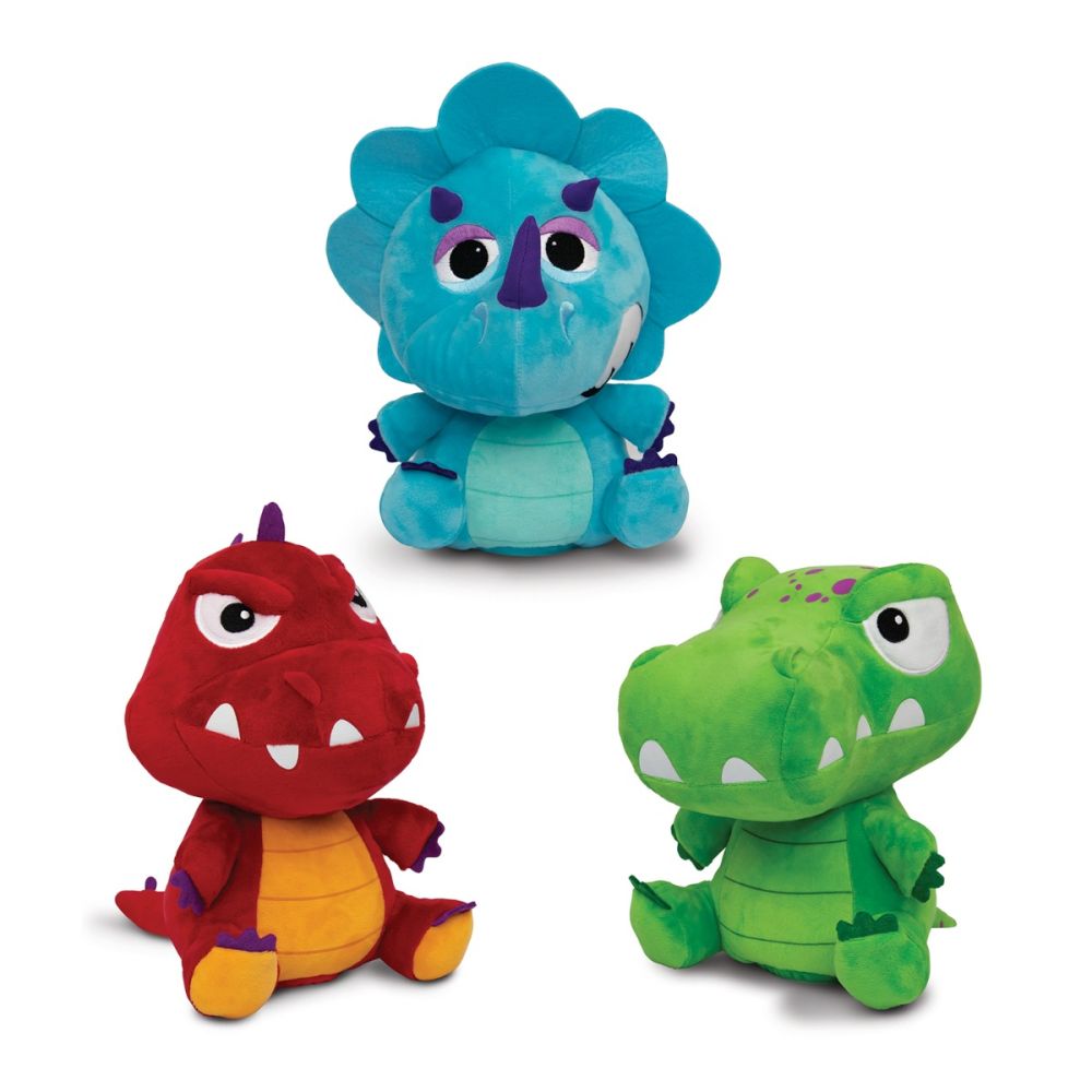Плюшена играчка със звуци, Crackin Eggs, Jurassic Friends, Z-Rex, Зелена
