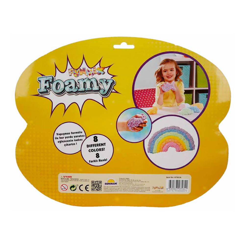 Комплект слайм, Foamy Funmix, 8 цвята