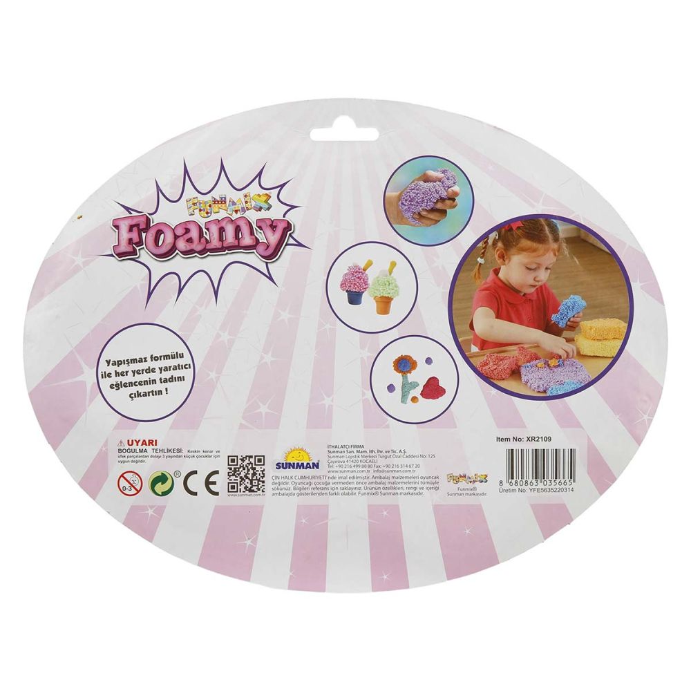 Комплект слайм, Foamy Funmix, 6 цвята