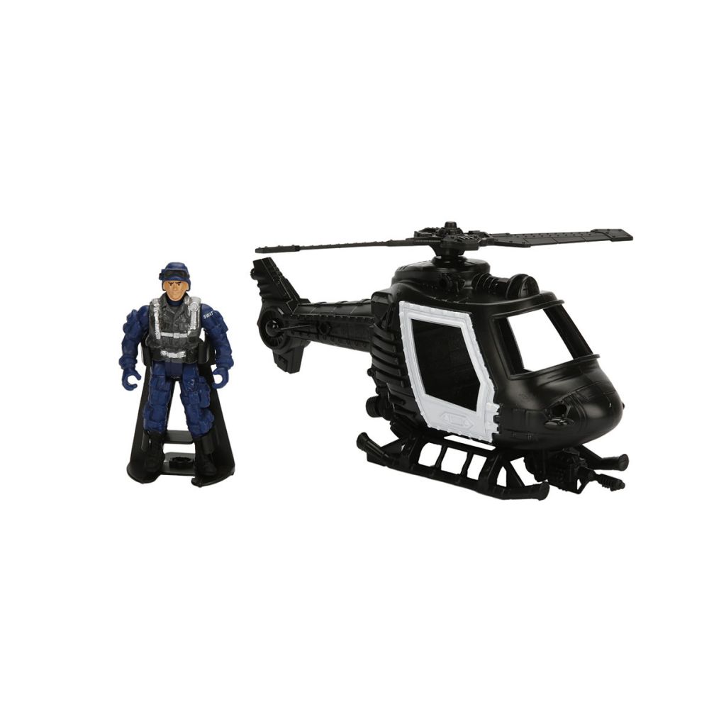 Комплект превозно средство с фигурка, Hero Combat, звуци и светлини, Хеликоптер