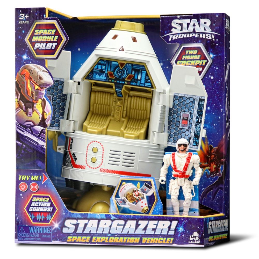 Комплект космическа капсула с фигура, Star Troopers, Lanard Toys