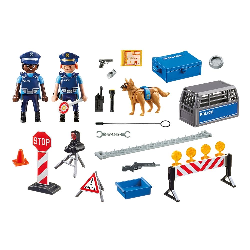 Комплект Playmobil City Action - Полицейска блокада (6924)