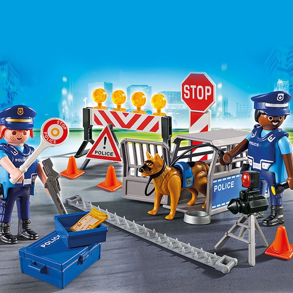 Комплект Playmobil City Action - Полицейска блокада (6924)