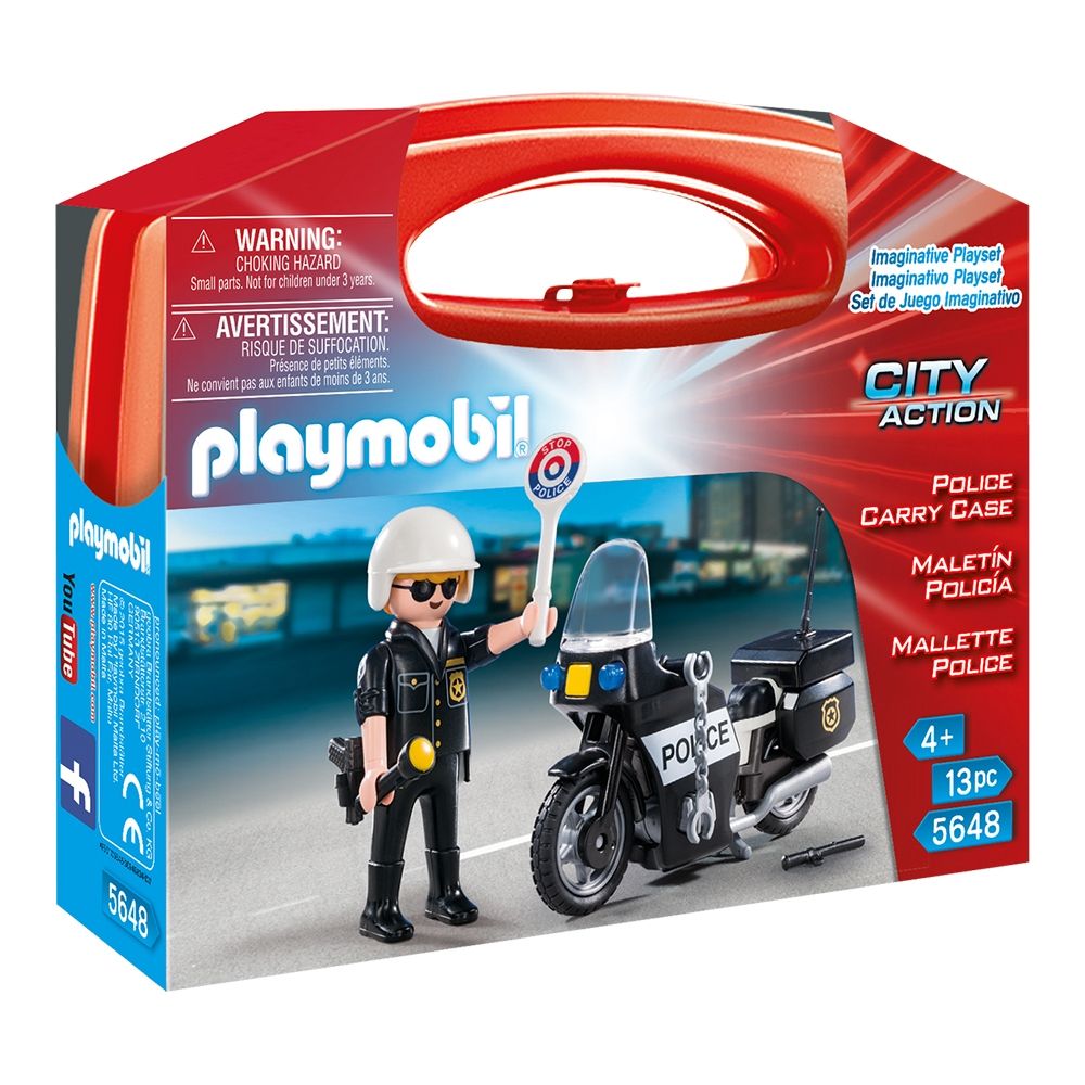Преносим строителен комплект Playmobil City Action - Полиция (5648)