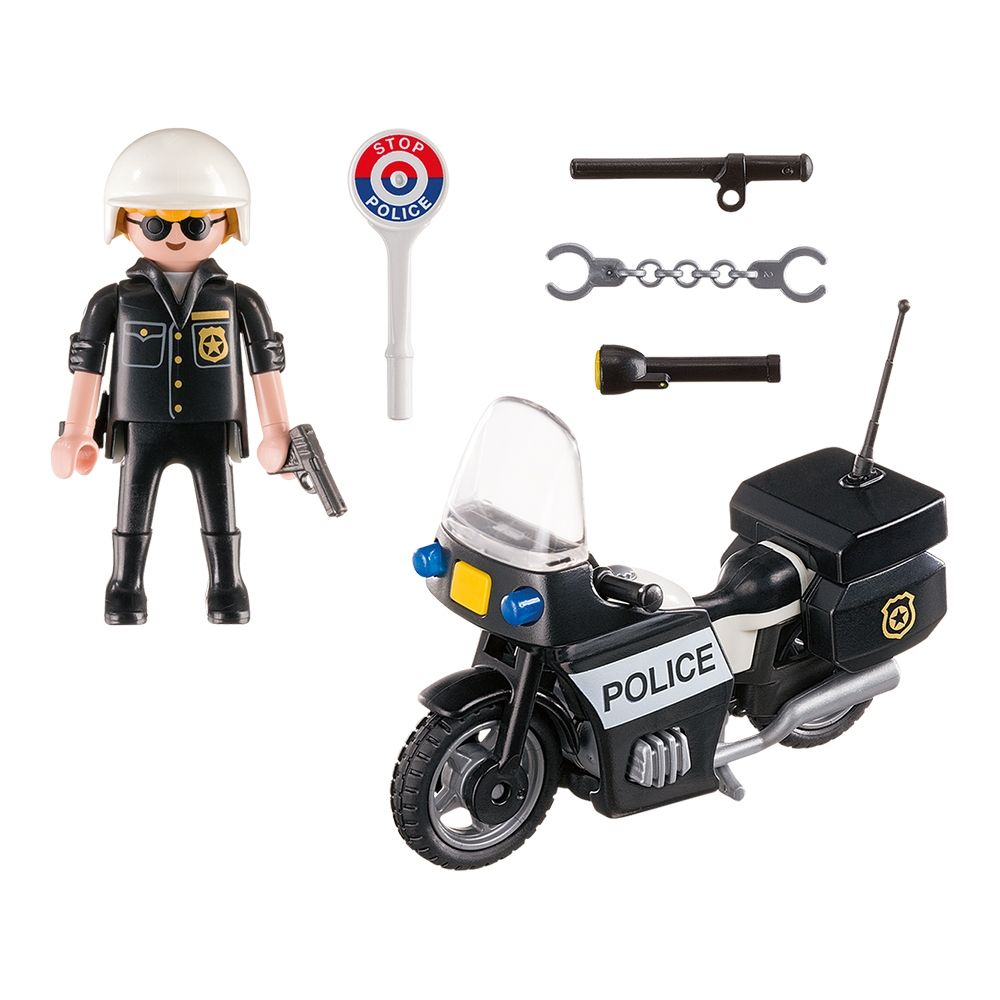 Преносим строителен комплект Playmobil City Action - Полиция (5648)