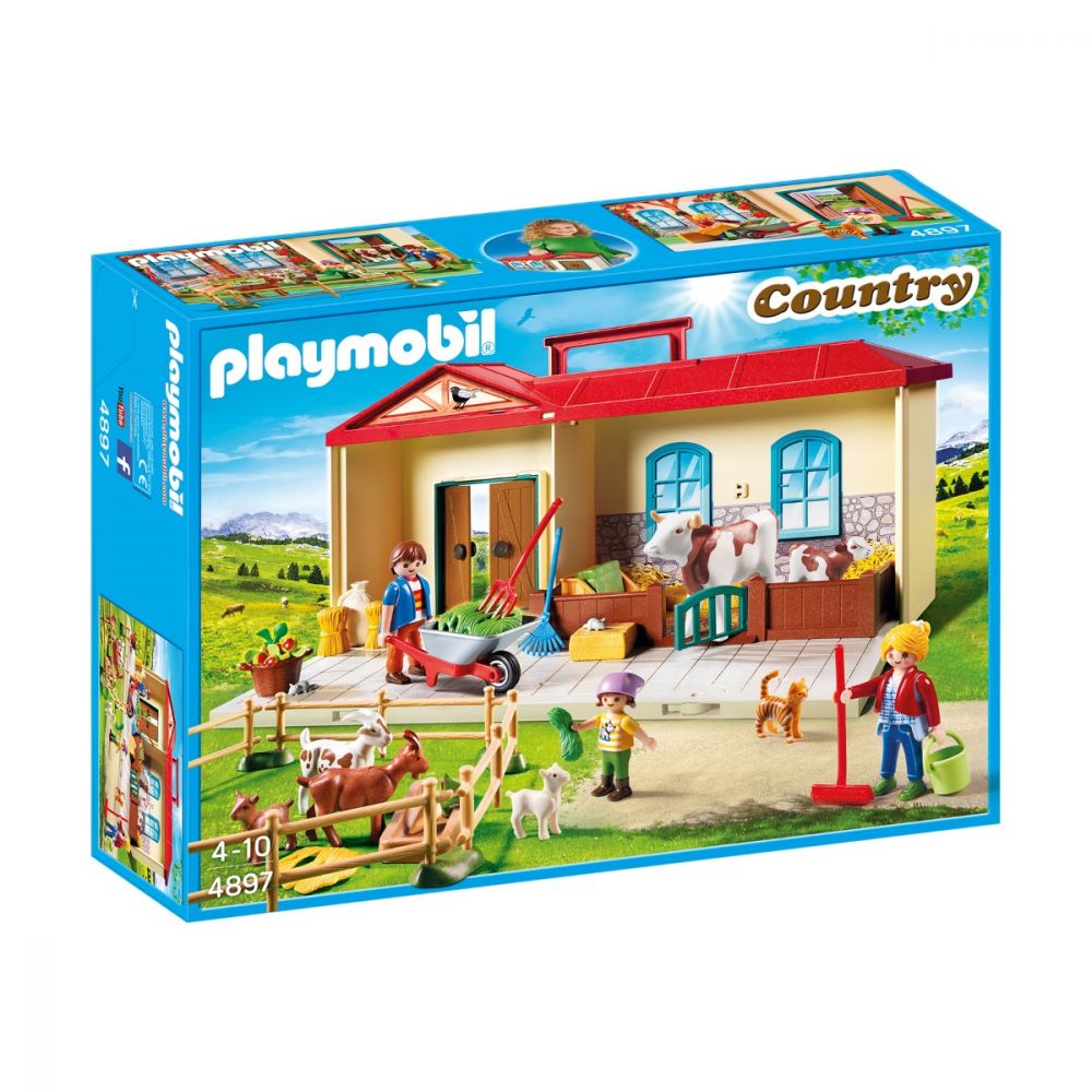 Комплект кутия за игра Playmobil Country - Селската къщичка (4897)