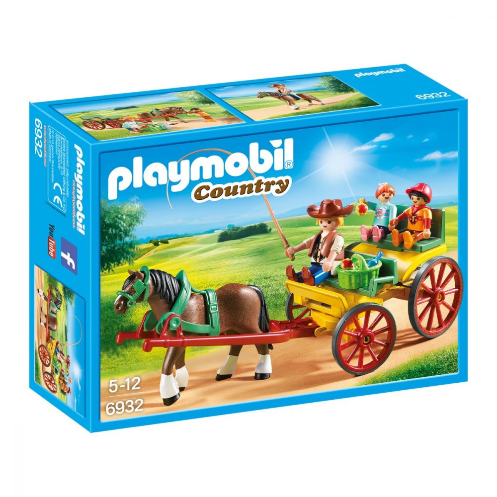 Комплект фигурки Playmobil Country - Каруца с кон (6932)