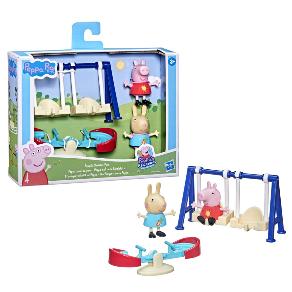 Комплект за игра с 2 фигурки и аксесоари, Peppa Pig, Outside Fun, F2217