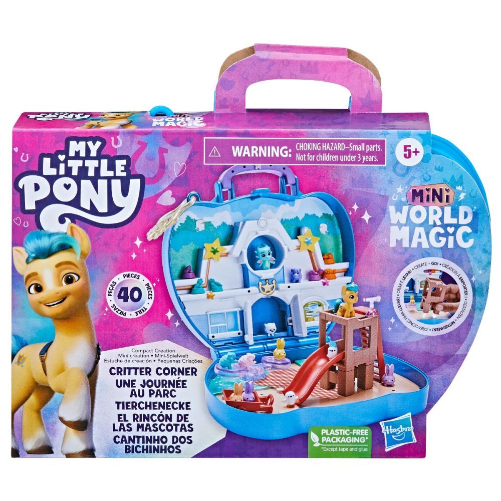Комплект за игра с фигурка, My Little Pony, Mini World Magic, Critter Corner, F6440
