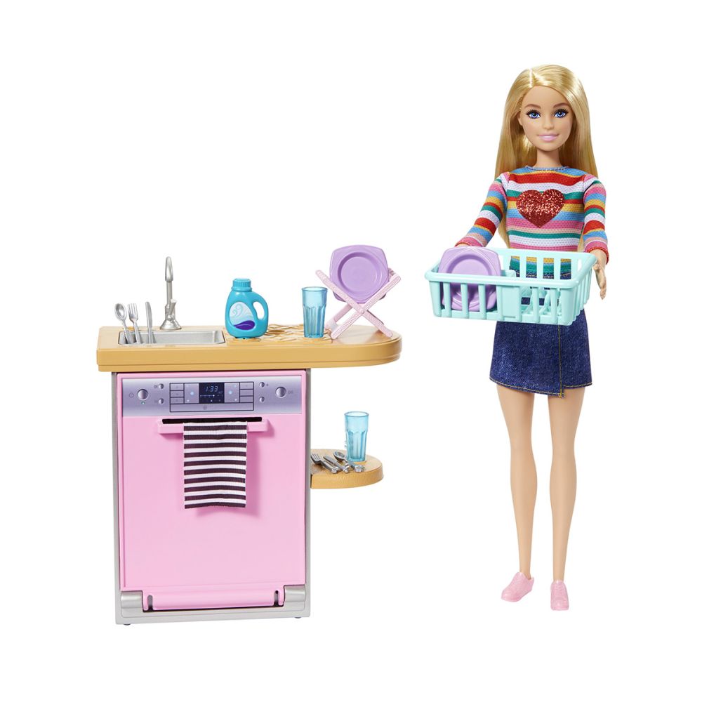 Комплект мебели за кухня за кукли, Barbie, HJV34