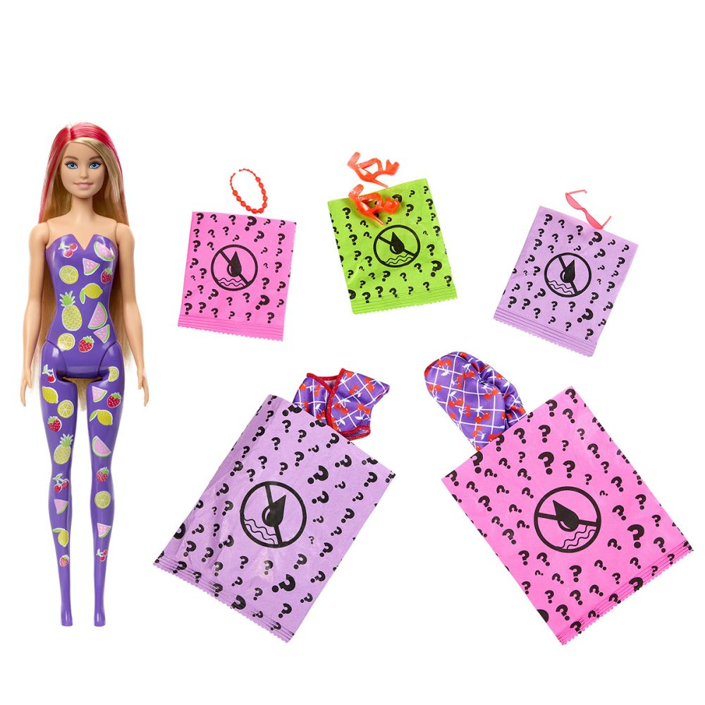 Кукла изненада, серия Sweet Fruit, Barbie, Color Reveal, HJX49