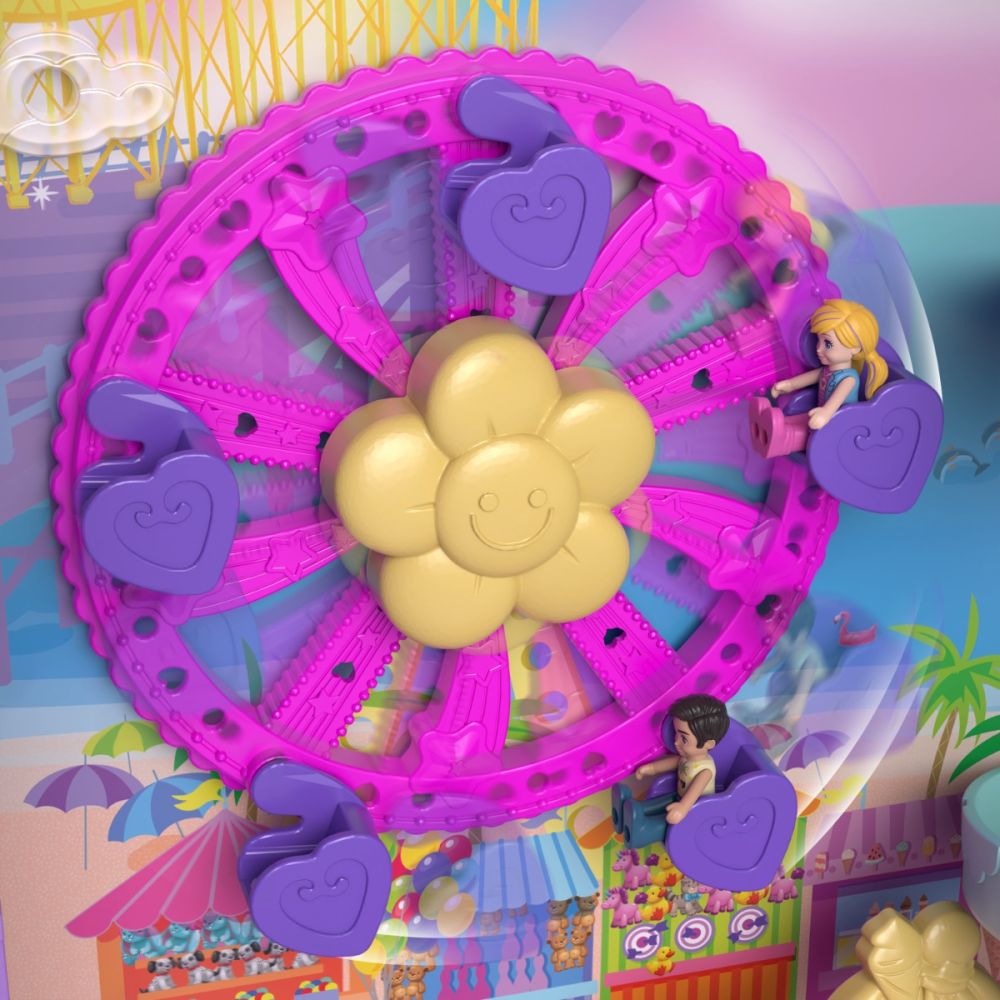 Комплект за игра с 4 мини кукли Polly Pocket в куфар, HKV43