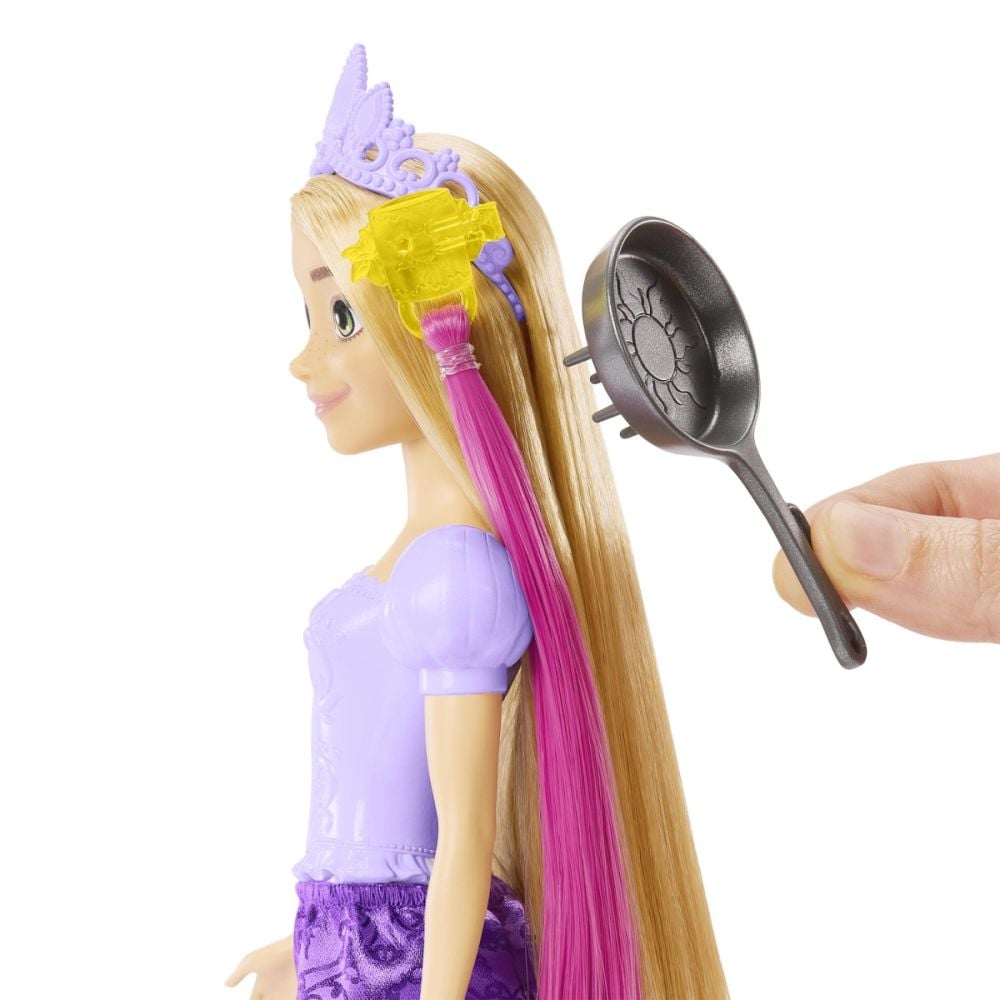 Кукла с аксесоари за коса, Disney Princess, Рапунцел, HLW18