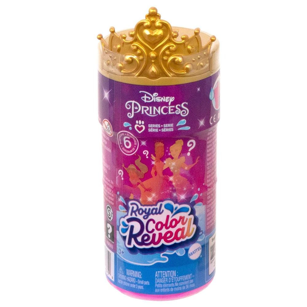 Кукла с 6 изненади, Disney Princess Royal Color Reveal, HMB69