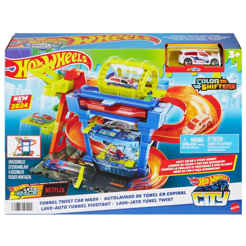 Автомивка с писта и тунел, Hot Wheels, HTN80