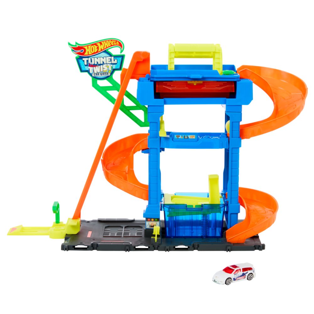 Автомивка с писта и тунел, Hot Wheels, HTN80
